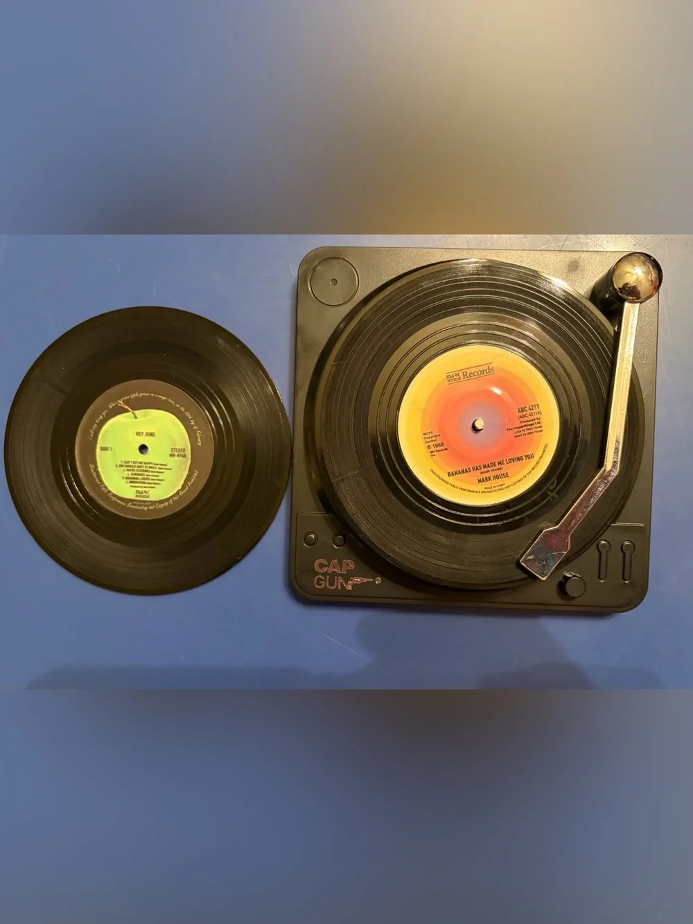 Retro Vinyl Record Player 6 Piece Coaster Set